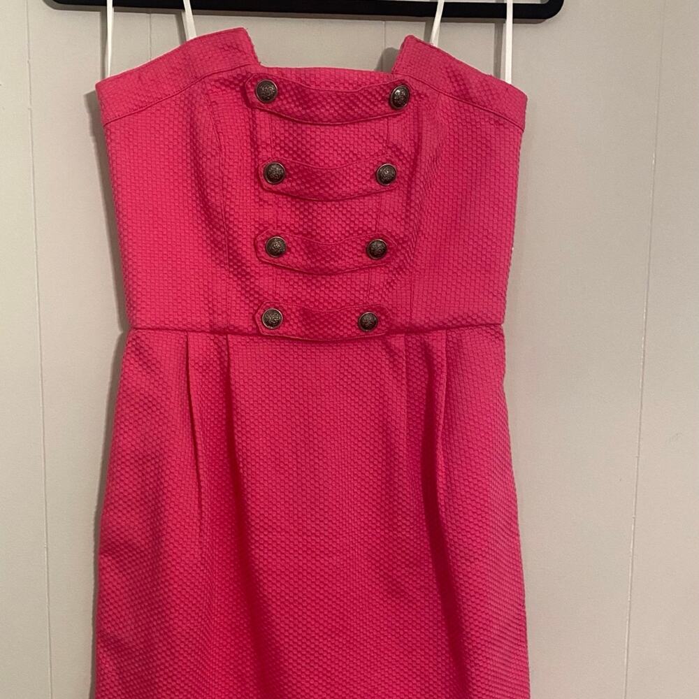 Decode 1.8 Strapless Barbie‎ Old Money Mini Dress Hot Pink With Pockets Size 4